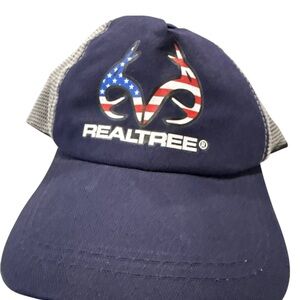 Realtree Navy and Gray Mesh Cap